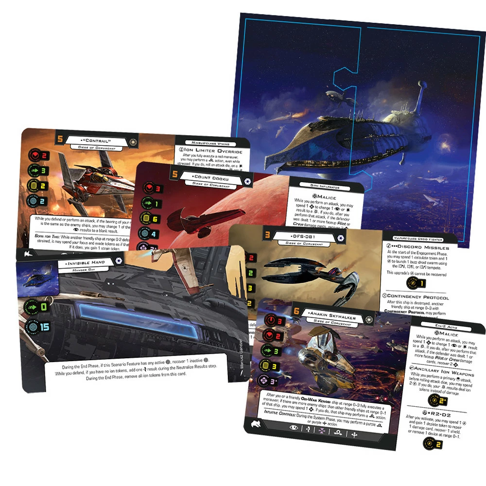 Atomic Mass Games Star Wars X-Wing 2E: Siege Of Coruscant Scenario Pack 2 Atomic Mass Games Star Wars X-Wing 2E: Siege Of Coruscant Scenario Pack - Image 2