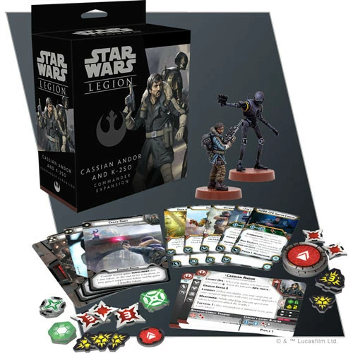 Fantasy Flight Games Star Wars: Legion - Cassian Andor & K-2SO Commander Expansion 2 Fantasy Flight Games Star Wars: Legion - Cassian Andor & K-2SO Commander Expansion - Image 2