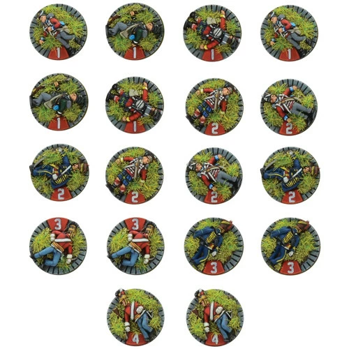 Black Powder Epic Battles: Waterloo - British Casualty Markers 1 Black Powder Epic Battles: Waterloo - British Casualty Markers